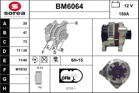 Sera BM6064 - Ģenerators autodraugiem.lv