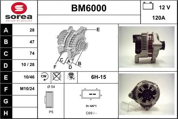 Sera BM6000 - Ģenerators autodraugiem.lv