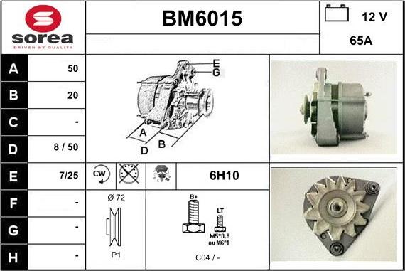 Sera BM6015 - Ģenerators autodraugiem.lv