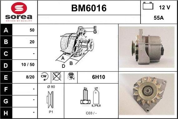 Sera BM6016 - Ģenerators autodraugiem.lv