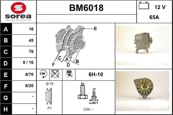 Sera BM6018 - Ģenerators autodraugiem.lv