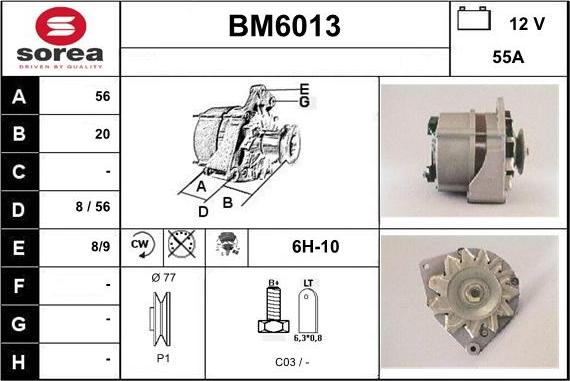 Sera BM6013 - Ģenerators autodraugiem.lv