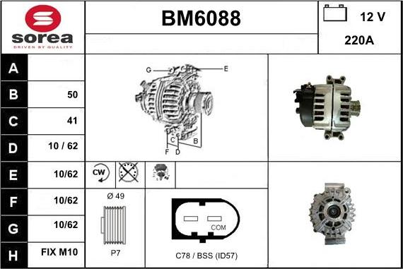 Sera BM6088 - Ģenerators autodraugiem.lv