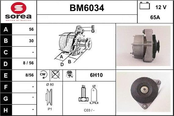 Sera BM6034 - Ģenerators autodraugiem.lv