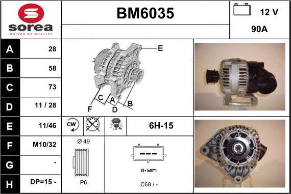 Sera BM6035 - Ģenerators autodraugiem.lv