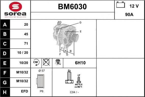 Sera BM6030 - Ģenerators autodraugiem.lv