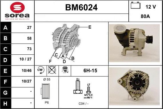 Sera BM6024 - Ģenerators autodraugiem.lv