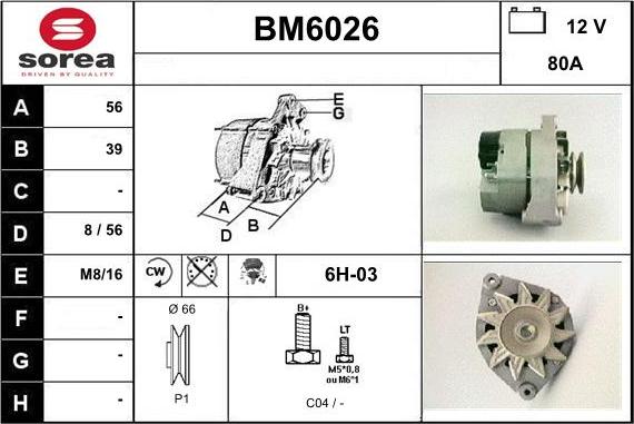 Sera BM6026 - Ģenerators autodraugiem.lv