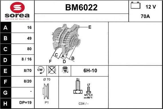 Sera BM6022 - Ģenerators autodraugiem.lv