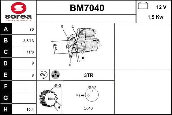 Sera BM7040 - Starteris autodraugiem.lv