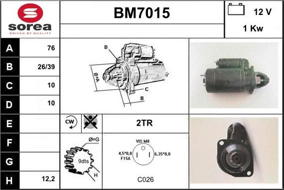 Sera BM7015 - Starteris autodraugiem.lv