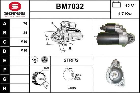 Sera BM7032 - Starteris autodraugiem.lv