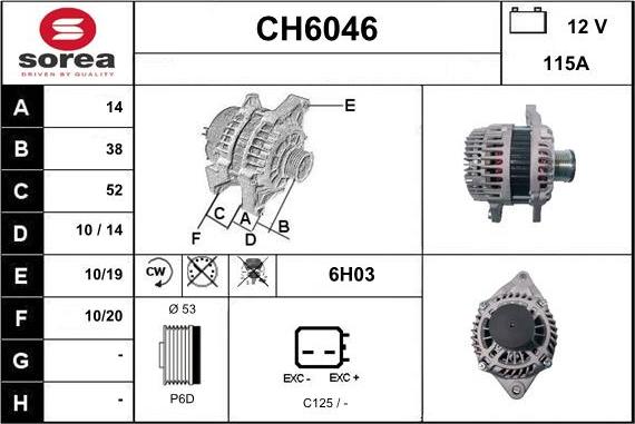 Sera CH6046 - Ģenerators autodraugiem.lv