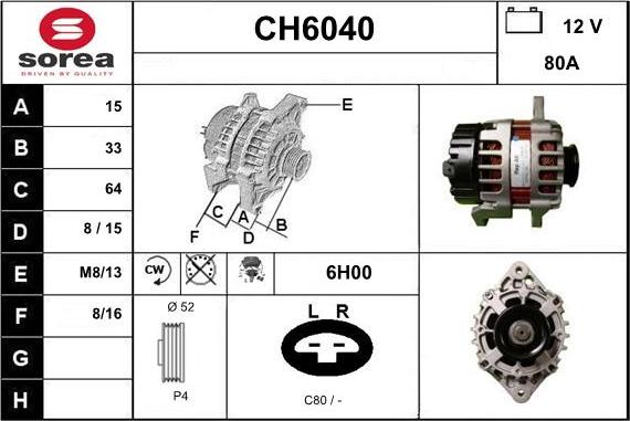 Sera CH6040 - Ģenerators autodraugiem.lv