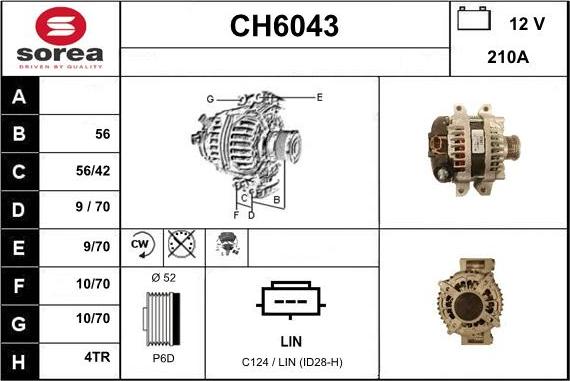 Sera CH6043 - Ģenerators autodraugiem.lv