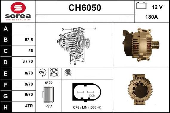 Sera CH6050 - Ģenerators autodraugiem.lv