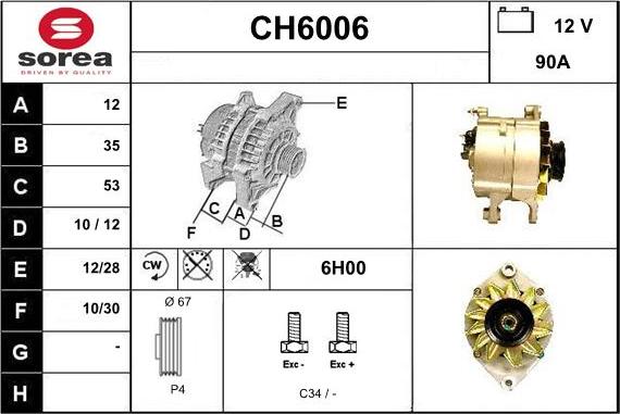 Sera CH6006 - Ģenerators autodraugiem.lv