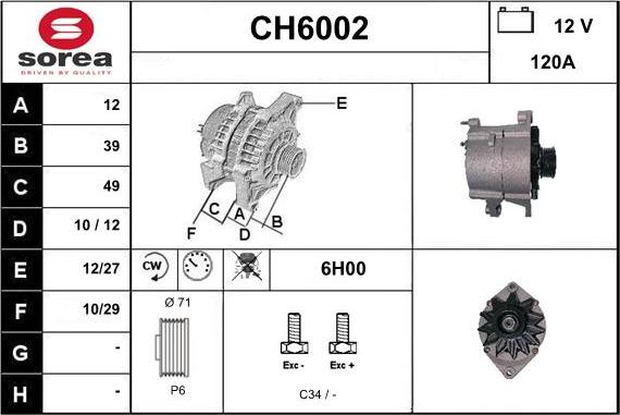 Sera CH6002 - Ģenerators autodraugiem.lv