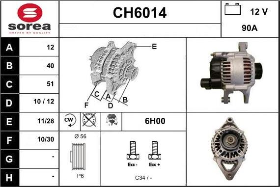 Sera CH6014 - Ģenerators autodraugiem.lv