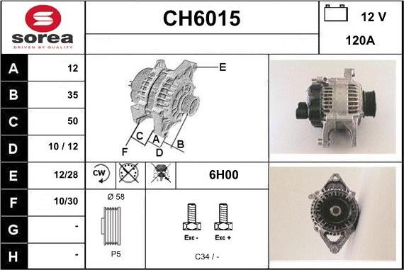 Sera CH6015 - Ģenerators autodraugiem.lv