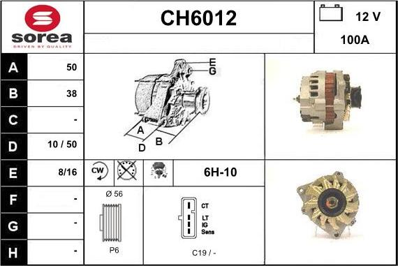 Sera CH6012 - Ģenerators autodraugiem.lv