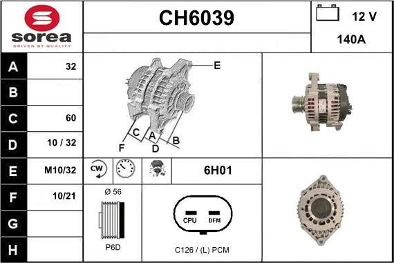 Sera CH6039 - Ģenerators autodraugiem.lv