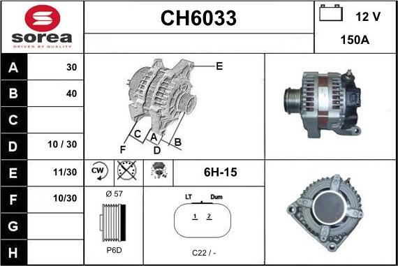 Sera CH6033 - Ģenerators autodraugiem.lv