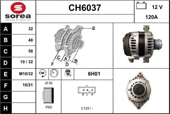 Sera CH6037 - Ģenerators autodraugiem.lv