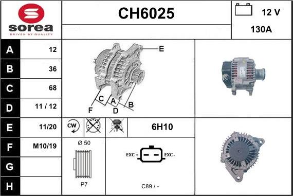 Sera CH6025 - Ģenerators autodraugiem.lv