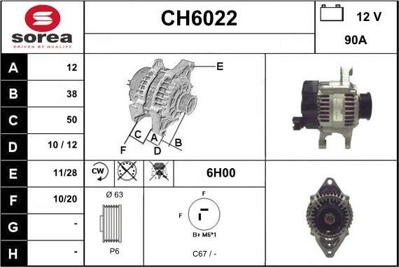 Sera CH6022 - Ģenerators autodraugiem.lv