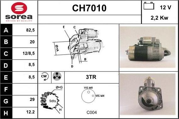 Sera CH7010 - Starteris autodraugiem.lv