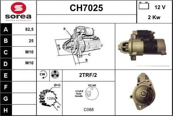 Sera CH7025 - Starteris autodraugiem.lv