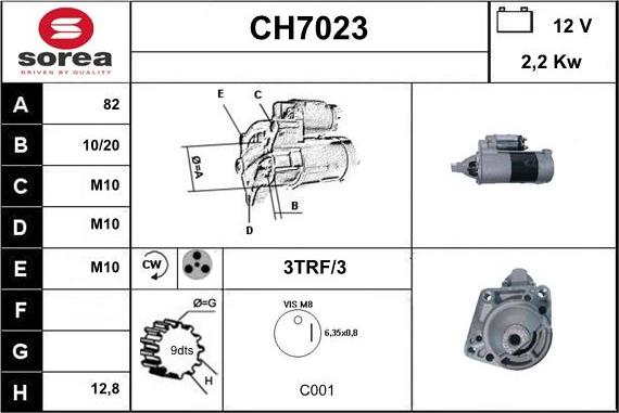 Sera CH7023 - Starteris autodraugiem.lv