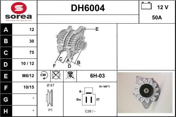 Sera DH6004 - Ģenerators autodraugiem.lv