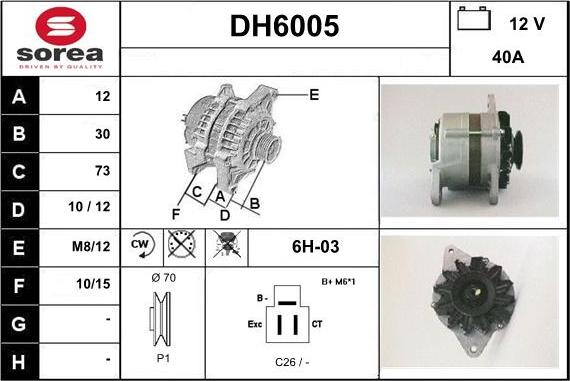 Sera DH6005 - Ģenerators autodraugiem.lv