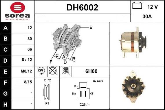 Sera DH6002 - Ģenerators autodraugiem.lv