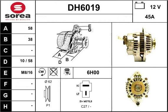 Sera DH6019 - Ģenerators autodraugiem.lv