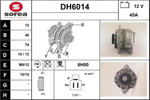 Sera DH6014 - Ģenerators autodraugiem.lv