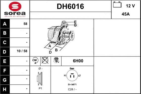 Sera DH6016 - Ģenerators autodraugiem.lv