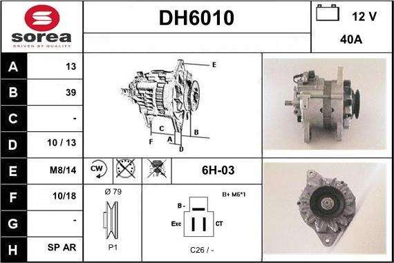 Sera DH6010 - Ģenerators autodraugiem.lv