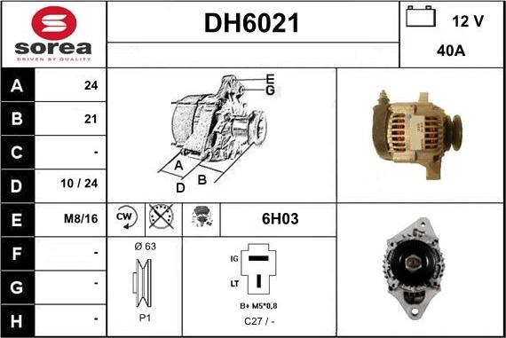 Sera DH6021 - Ģenerators autodraugiem.lv