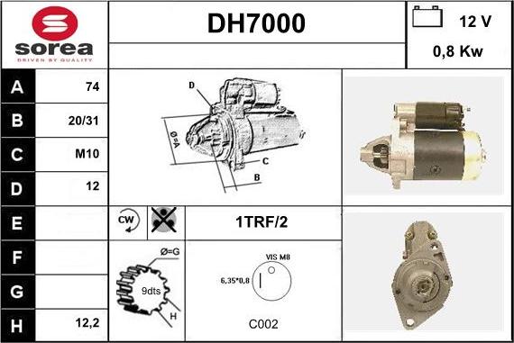 Sera DH7000 - Starteris autodraugiem.lv