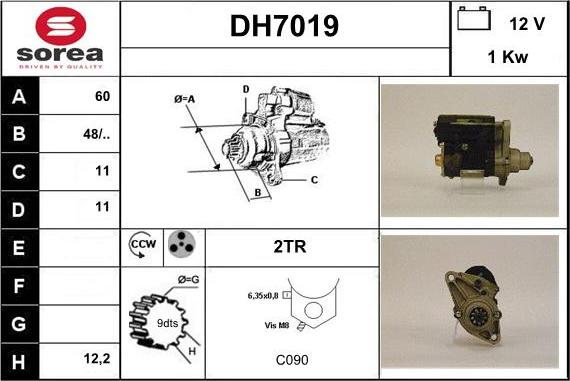 Sera DH7019 - Starteris autodraugiem.lv