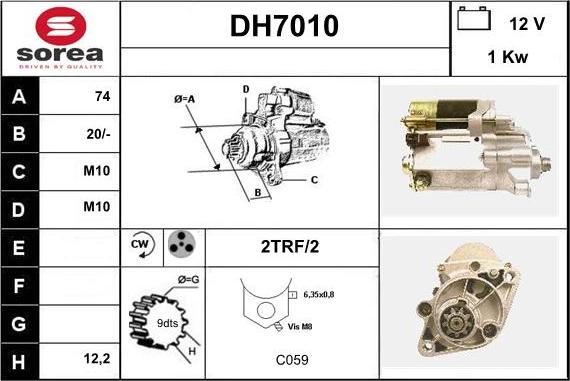 Sera DH7010 - Starteris autodraugiem.lv