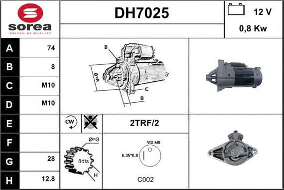 Sera DH7025 - Starteris autodraugiem.lv