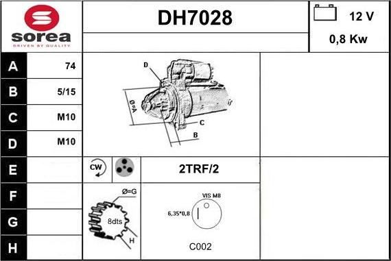 Sera DH7028 - Starteris autodraugiem.lv