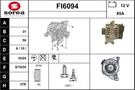 Sera FI6094 - Ģenerators autodraugiem.lv