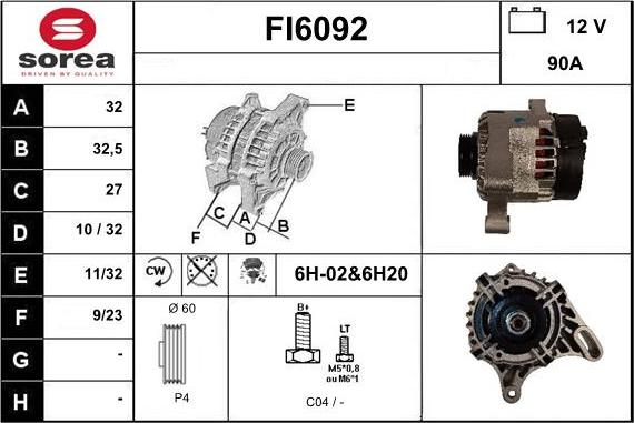 Sera FI6092 - Ģenerators autodraugiem.lv