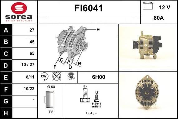 Sera FI6041 - Ģenerators autodraugiem.lv