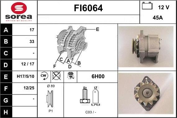 Sera FI6064 - Ģenerators autodraugiem.lv